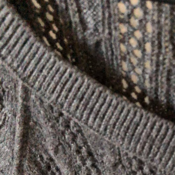 Cable Knit Sheer Sweater - Picture 3 of 5